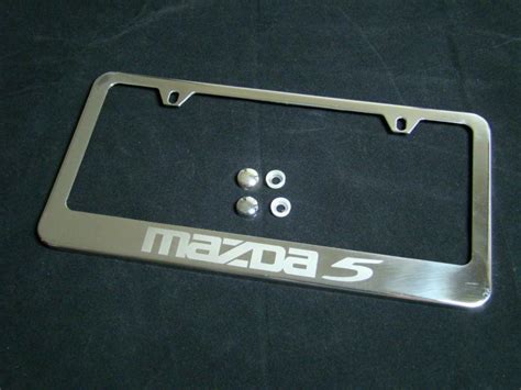 Purchase Mazda License Plate Frame Stainless Steel Chrome In Morton