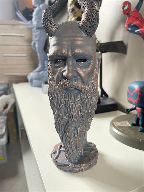 God Of War Mimir Head Statue/Bust | Etsy