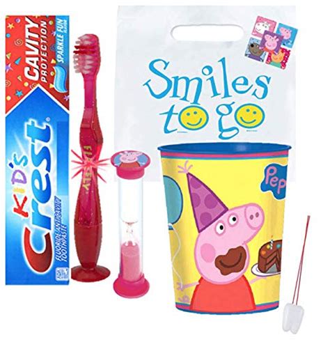 Nickelodeon Peppa Pig Inspired 4pc Bright Smile Oral Hygiene Set Light