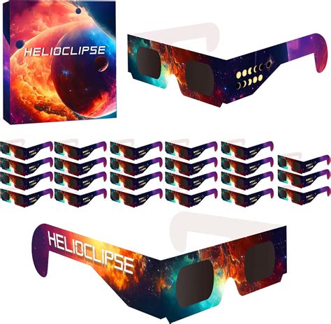 Amazon Helioclipse Pack Solar Eclipse Glasses Aas