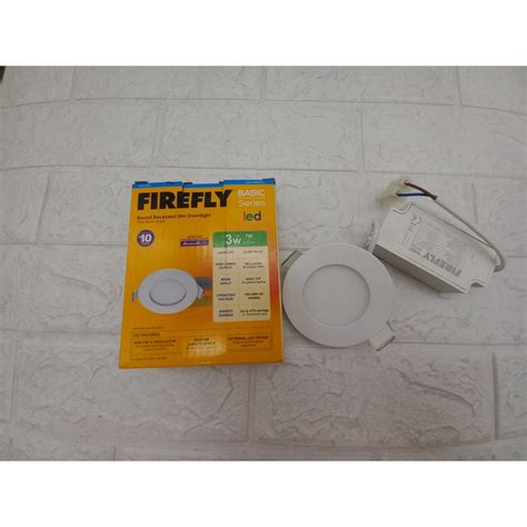 Firefly Round Recessed Slim Downlight Daylight W W W W W