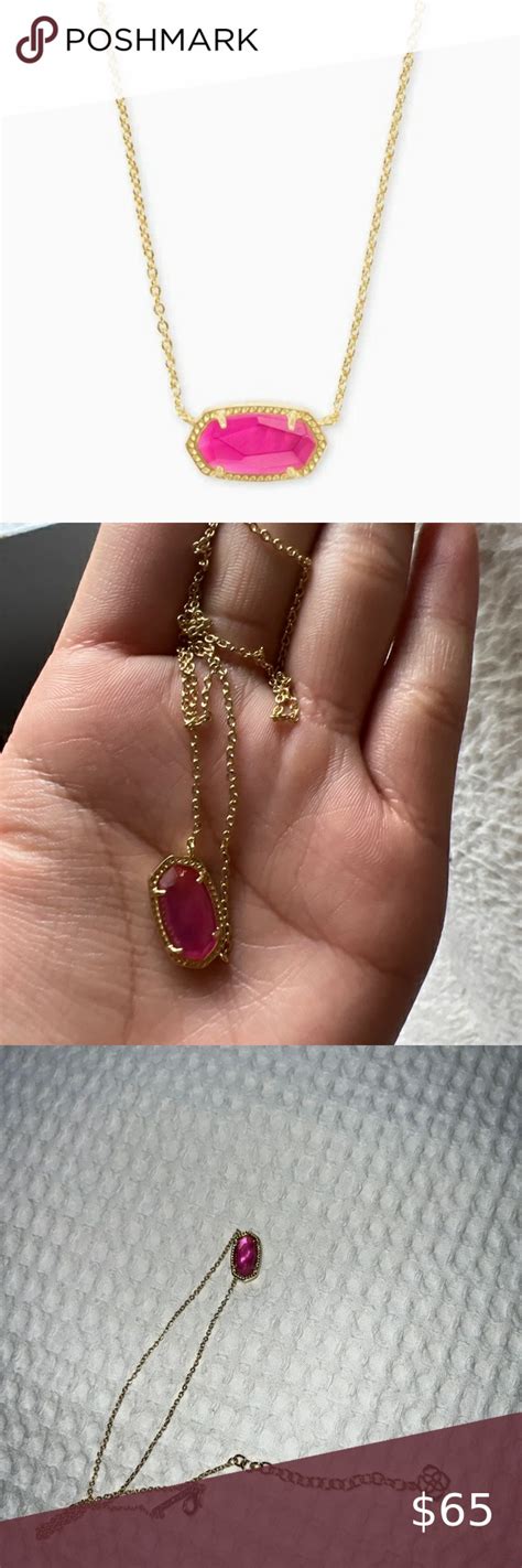 Hot Pink Kendra Scott Necklace Arrow Necklace Gold Necklace Kendra Scott Necklace Plus