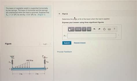 Solved The Beam Of Negligible Weight Is Supported Chegg