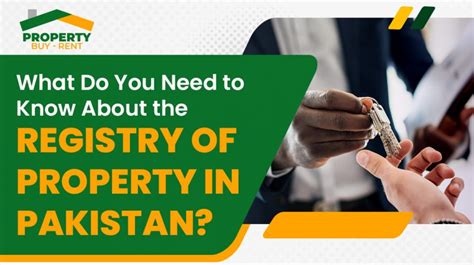 Registry Of Property In Pakistan No 1 Guideline Best Tips