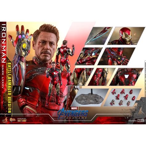 全新 未拆 現貨 野獸國 HOT TOYS MMS543 D33 復仇者聯盟 鋼鐵人 馬克85 戰損版 附保卡 蝦皮購物