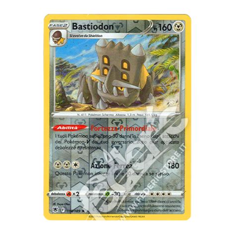 110 189 Bastiodon Rara Reverse IT MINT Federicstore