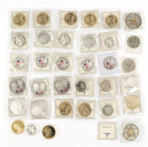 Lot Detail - AMERICAN MINT COMMEMORATIVE COINS - US HISTORY