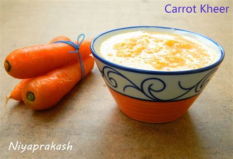 Niyas World Carrot Kheer Carrot Payasam