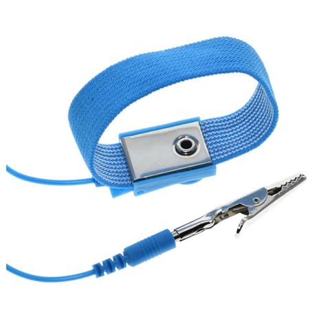 Pulsera Antiest Tica Azul Correa Descarga Esd El Stica Pinza Caim N