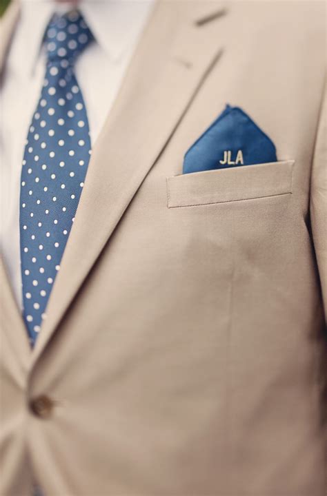 Monogrammed Pocket Square For The Groomsmen Photo By Connection