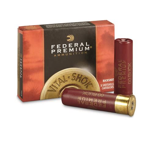 Federal Premium 12 Gauge 3 12 18 Pellets 00 Buck Buckshot 5