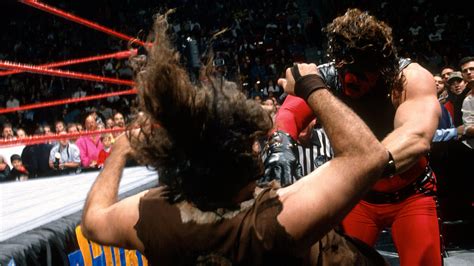 Kane Competes In His Wwe Debut Match Against Mankind Survivor Series