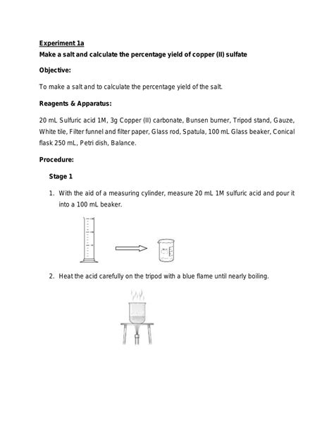 Calculate the Percentage Yield of Copper (II) Sulfate | MF008 - General