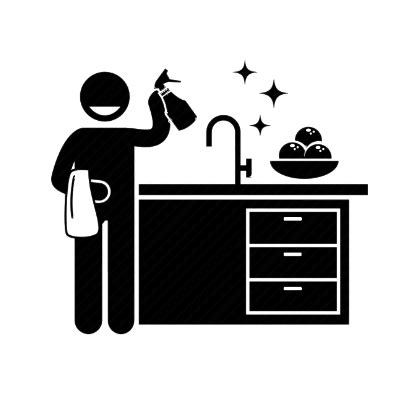 kitchen cleaning clip art