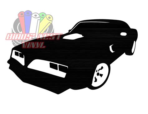 1977 78 Pontiac Trans Am SVG Sagoma PNG Etsy Italia