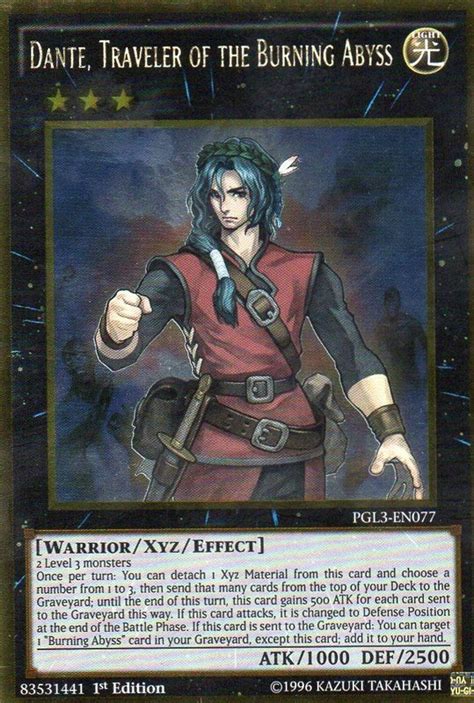 Duea En Dante Traveler Of The Burning Abyss Yu Gi Oh