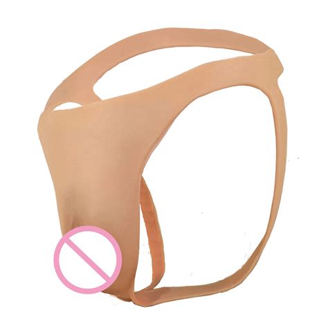 Silicone Gaff Panty Fake Vagina Girl Underwear Transgender Thong