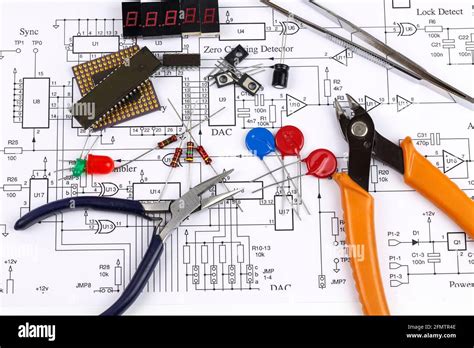 electronics components  circuit diagram stock photo alamy