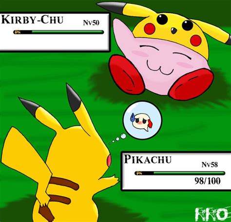 Fant Art Kirby Vs Pikachu by Shokuin on DeviantArt