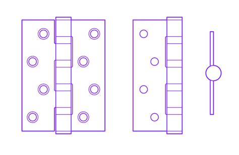 Door Hinges Dimensions Drawings Dimensions