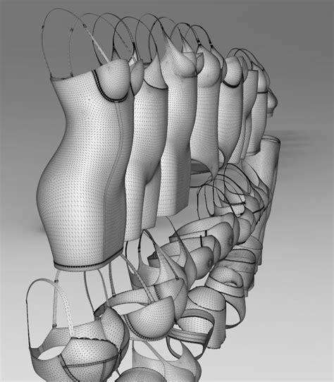 Women Lingerie Pack D Model CGTrader