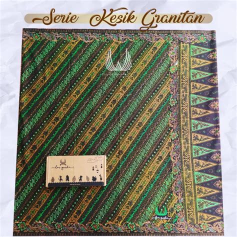 Jual Limited Edition Sarung Batik Largurda Serie Granitan Hijau Asik