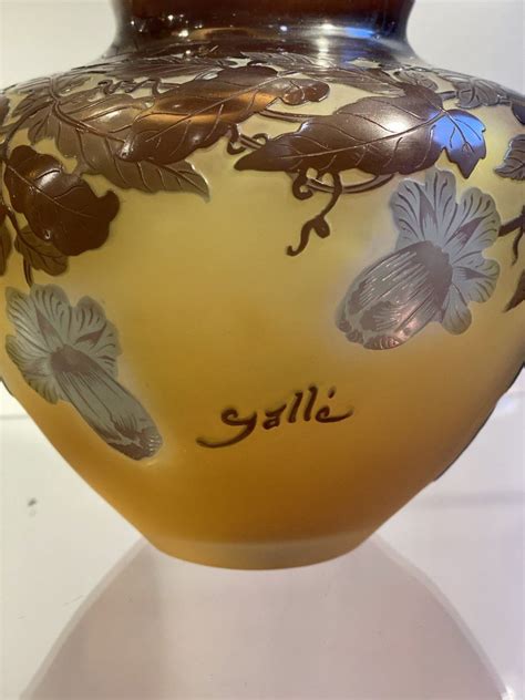 Gall Vase In Bignones Art Nouveau Glass Paste Antikeo