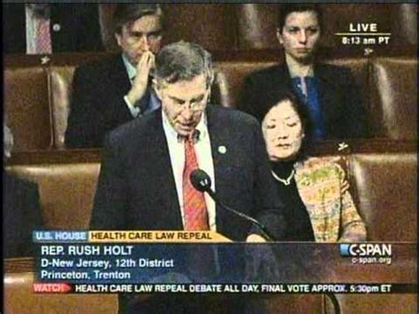 Rep. Holt Speaks on how NJ Benefits from Health Care Reform - YouTube