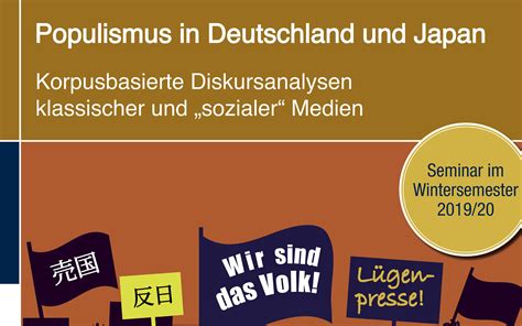 Neues Interdisziplin Res Seminar Zu Populismus In Deutschland Und