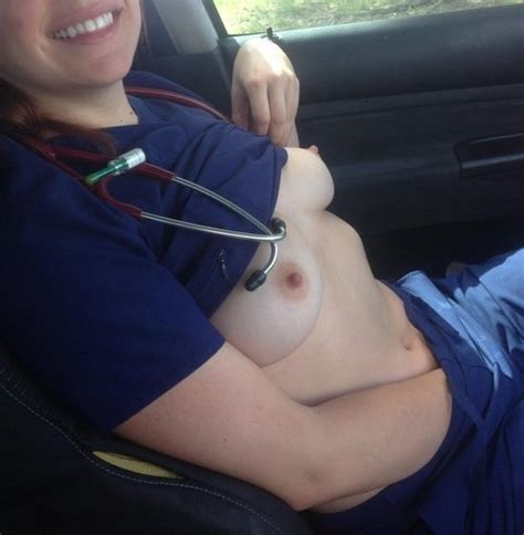 Nurse Taking A Break In Her Car Porn Pic Eporner