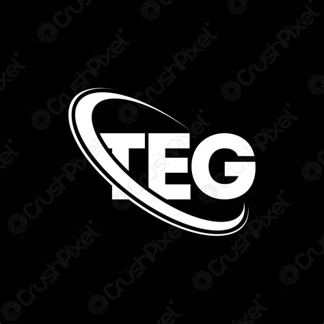 teg logo teg letter teg letter logo design initials teg stock