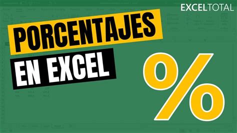 Aprende A Calcular El Porcentaje En Excel De 4 Formas Diferentes