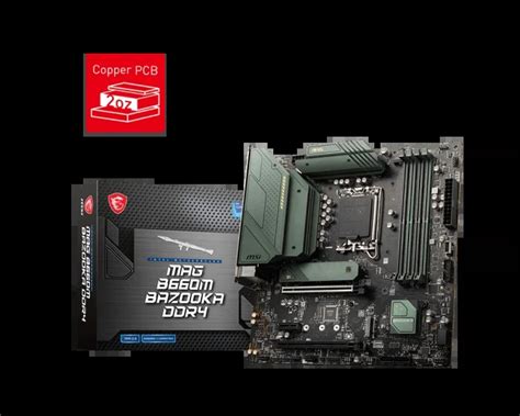 MSI MAG B660M Mortar WiFi DDR4 MATX Gaming Motherboard