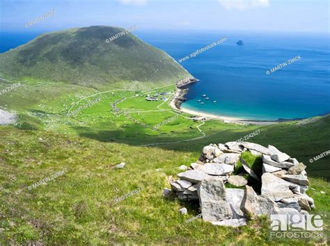 The Islands Of St Kilda Archipelago In Scotland Island Of Hirta With