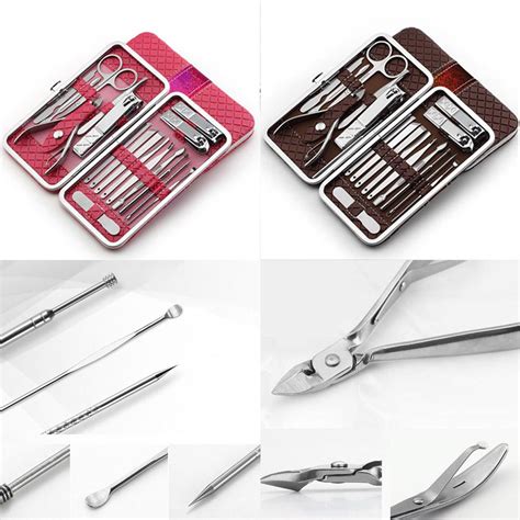 Pcs Pedicure Manicure Set Nail Clippers Cleaner Cuticle Grooming