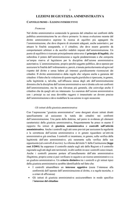 Riassunto Travi Lezioni Di Giustizia Amministrativa Lezioni Di