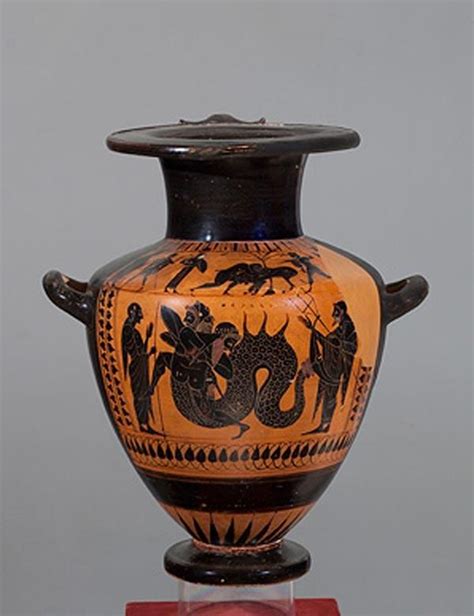 Sail Greece In The State Hermitage Hydria Black Figure Hercules With