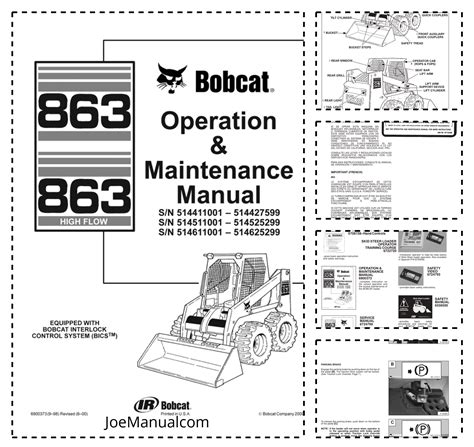 Bobcat 863 Operators Manual