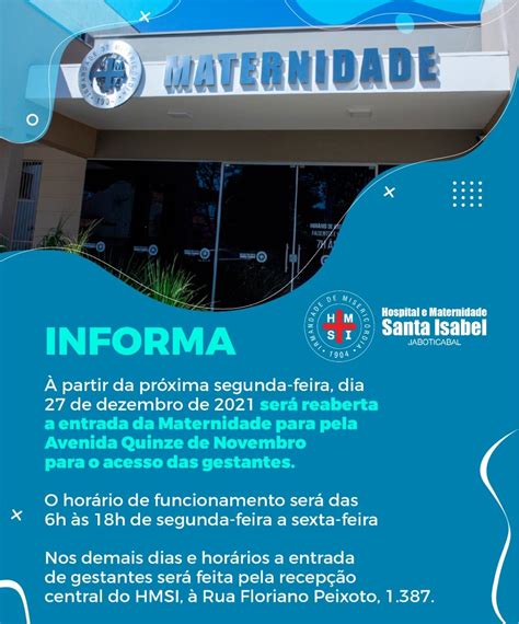 Hospital E Maternidade Santa Isabel Reabre Acesso De Gestantes