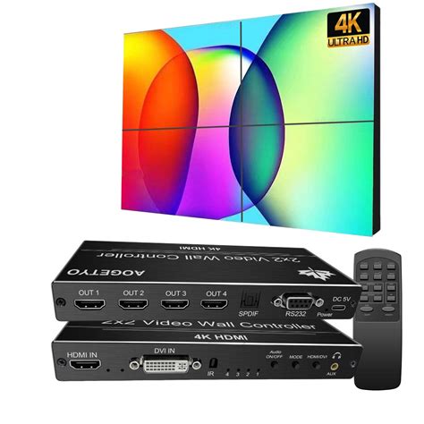 Buy Video Wall Controllerhdmi And Dvi 4k Input Makes 4 Tv Screens Into 1