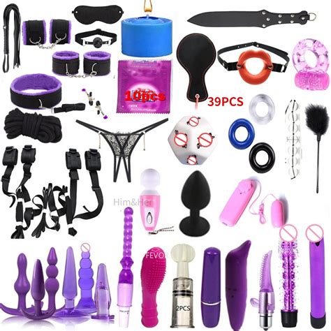 NEW BDSM Vibrator Sex Toys For Women Handcuffs For Session Anal Plug