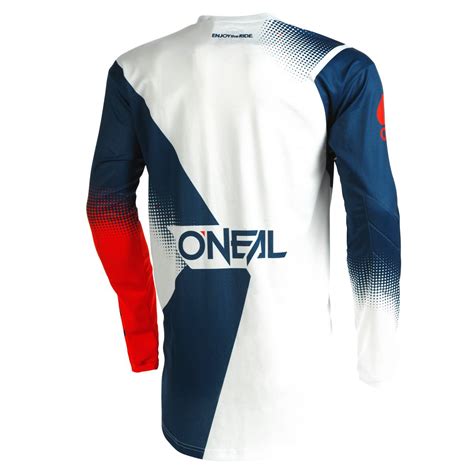 O Neal Element Racewear FR Jersey Trikot lang blau weiß rot 2023 Oneal