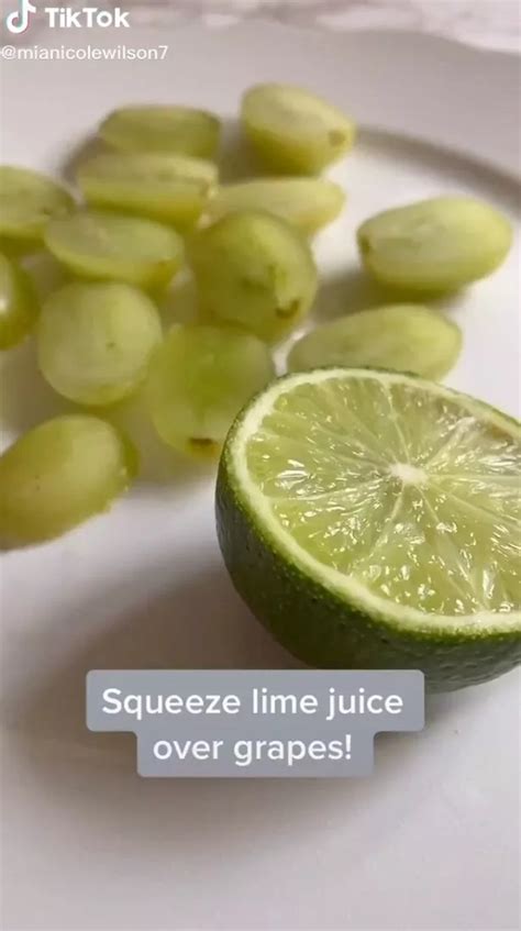 Tiktok User Shares Unusual Healthy Hack To Turn Grapes Into Sour