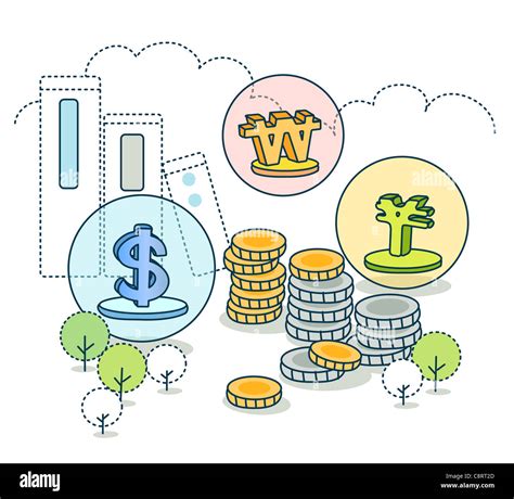 Illustration Of Monetary Concept Stock Photo Alamy