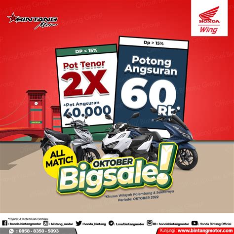 Review Promo Bintang Motor Bulan Oktober Honda Bintang Motor