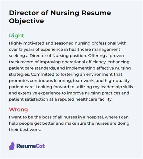 Top 16 Director Of Nursing Resume Objective Examples