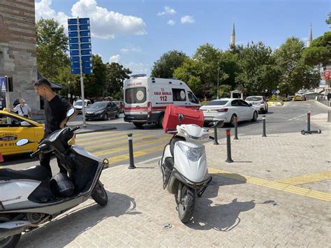 Edirne De Otomobilin Arpt Motosikletli Kurye Yaraland Edirne