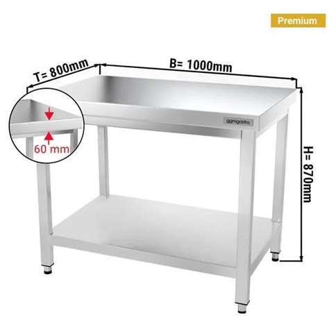 Commercial Kitchen Work Table Stainless Steel Table For Industrial