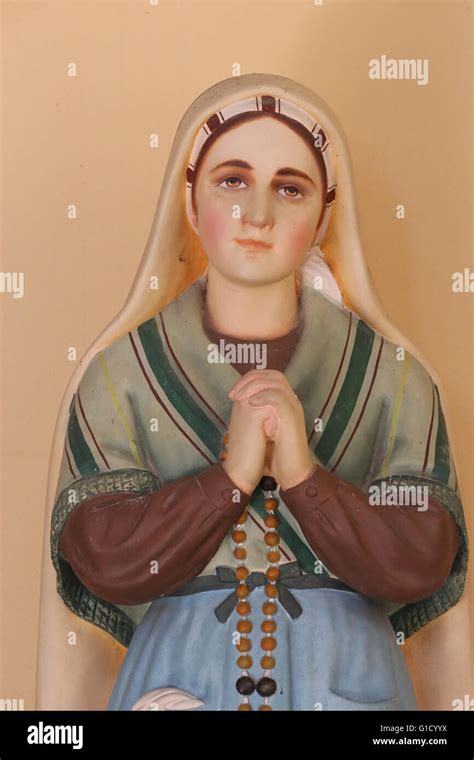 Bernadette Soubirous (Saint Bernadette of Lourdes). France Stock Photo ...