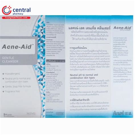 Ch Nh H Ng Acne Aid Gentle Cleanser Ml L M S Ch Da M N